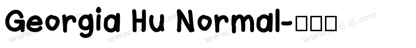 Georgia Hu Normal字体转换